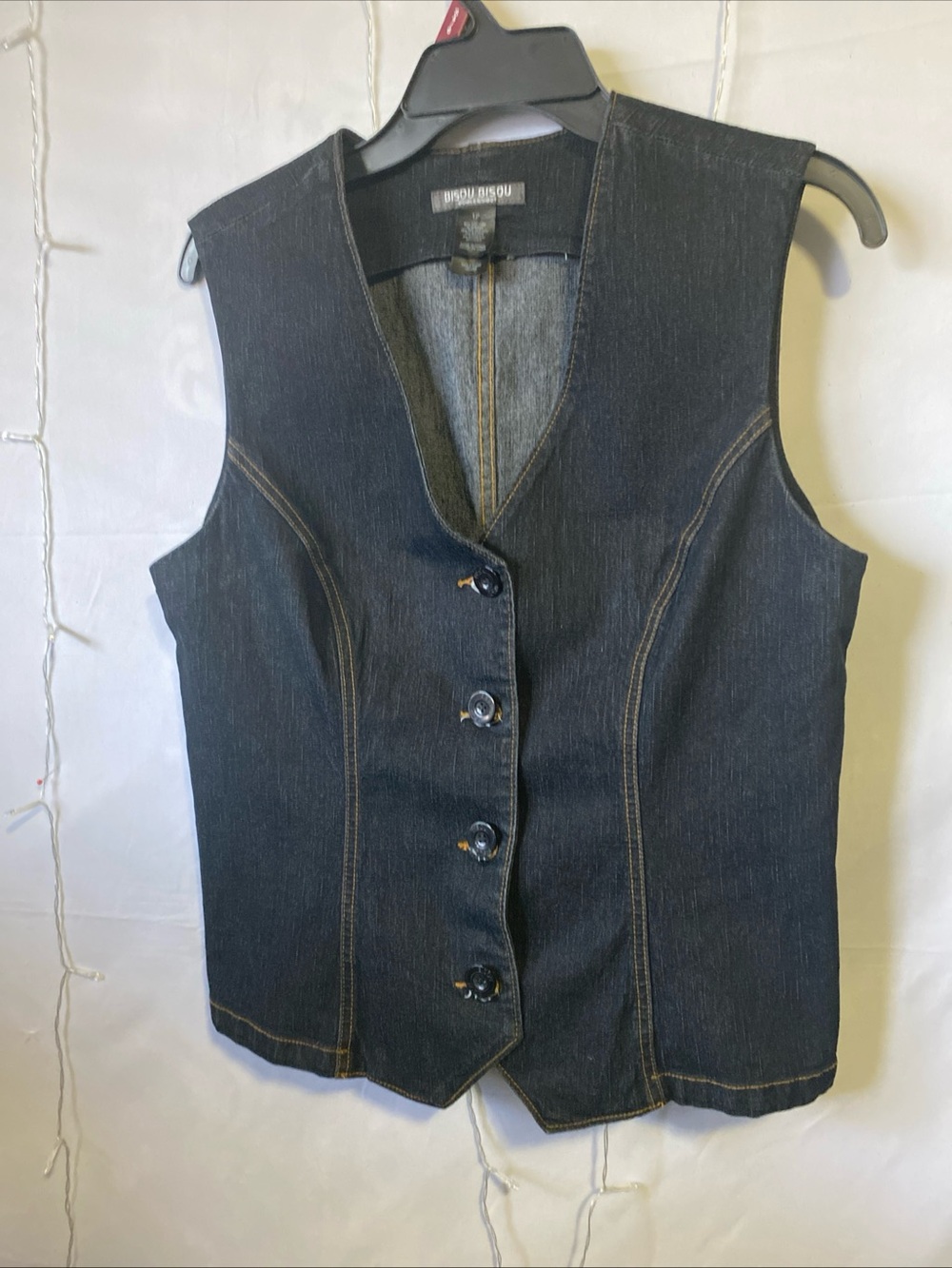 Bisou Bisou Dark Indigo Denim Vest